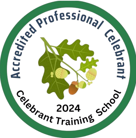 Image for I graduated from the Celebrant Training School, to write and conduct weddings, naming ceremonies, funerals and memorials.