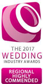 Image for 2017 2018 The Wedding Industry Awards - Regional finalist in then went on to be awarded 'REGIONAL HIGHLY COMMENDED - East Midlands'. 