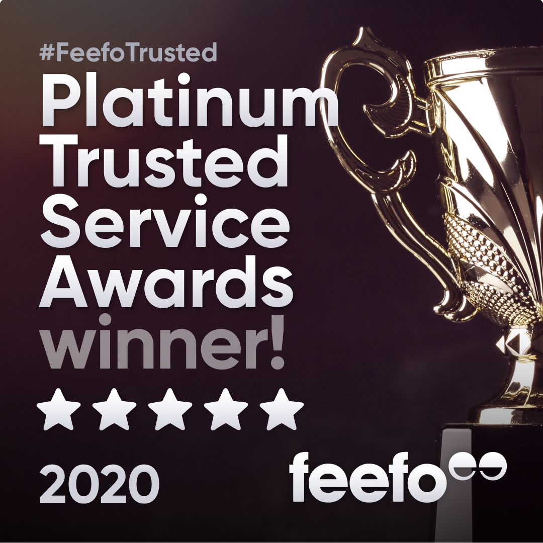 Image for Feefo Platinum Trusted Service 2019 & 2020