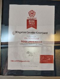Image for Visit England Rose 2023 Award of recognition of service excellence 