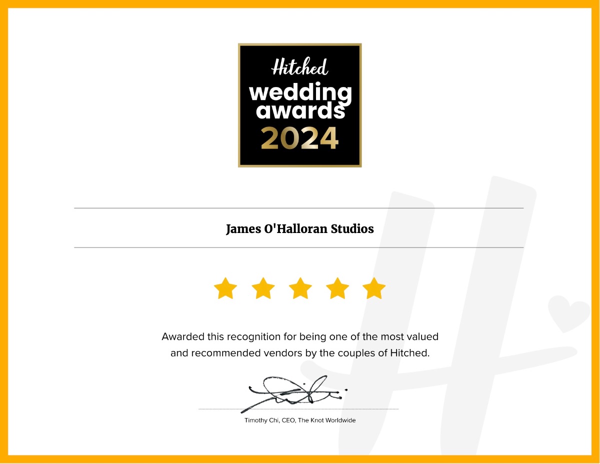 Image for Hitched Wedding Awards 2024 - Best reviewed Videographer of the year.