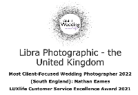 Image for Most Client Photocused Photographer - Global wedding awards