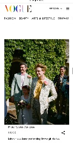Image for Spotted in Vogue weddings August 2022