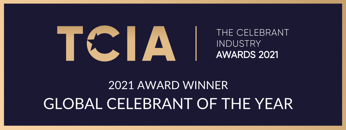 Image for GLOBAL CELEBRANT OF THE YEAR 2021 at the Celebrant Industry Awards 2021.
