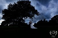 Image for Feeling the nature silhouette style for the bride and groom set with the moody dramatic sky  
