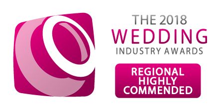 Image for 2018 The Wedding Industry Awards - Regional finalist in then went on to be awarded 'REGIONAL HIGHLY COMMENDED - East Midlands'. 