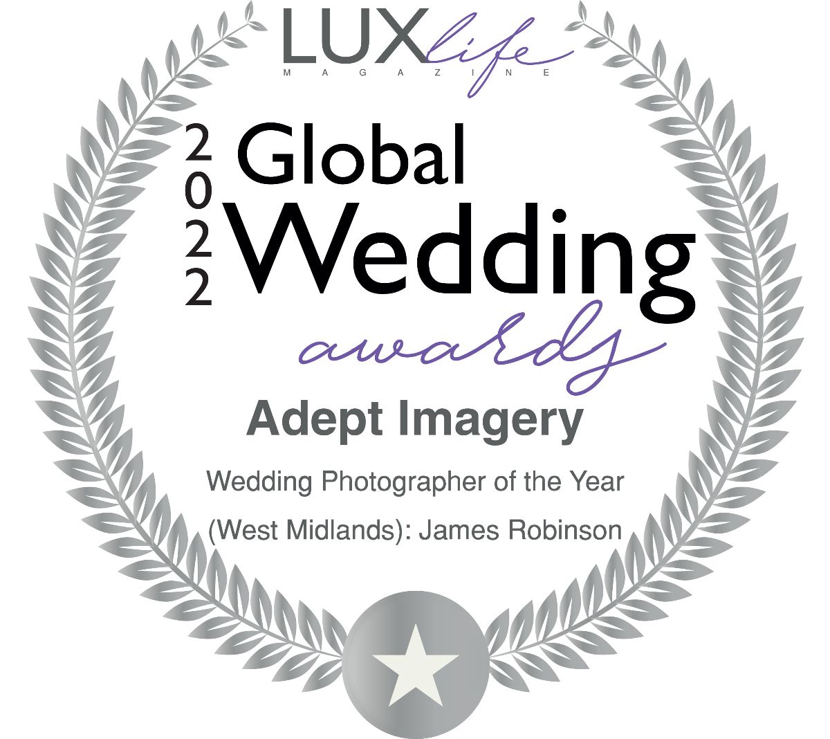 Image for Luxlife Global Wedding Awards - Wedding Photographer of the Year (West Midlands)