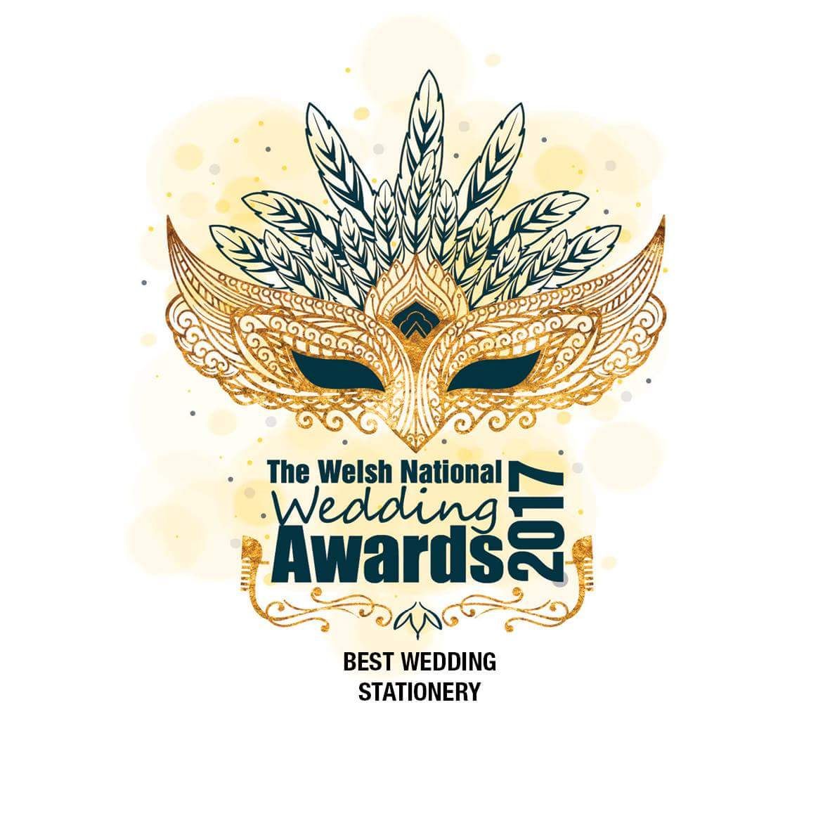 Image for Welsh National Wedding Awards Best Stationery Regional Winner 2017