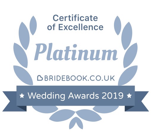 Image for Bridebook Certificate of Excellence Platinum Award 2019