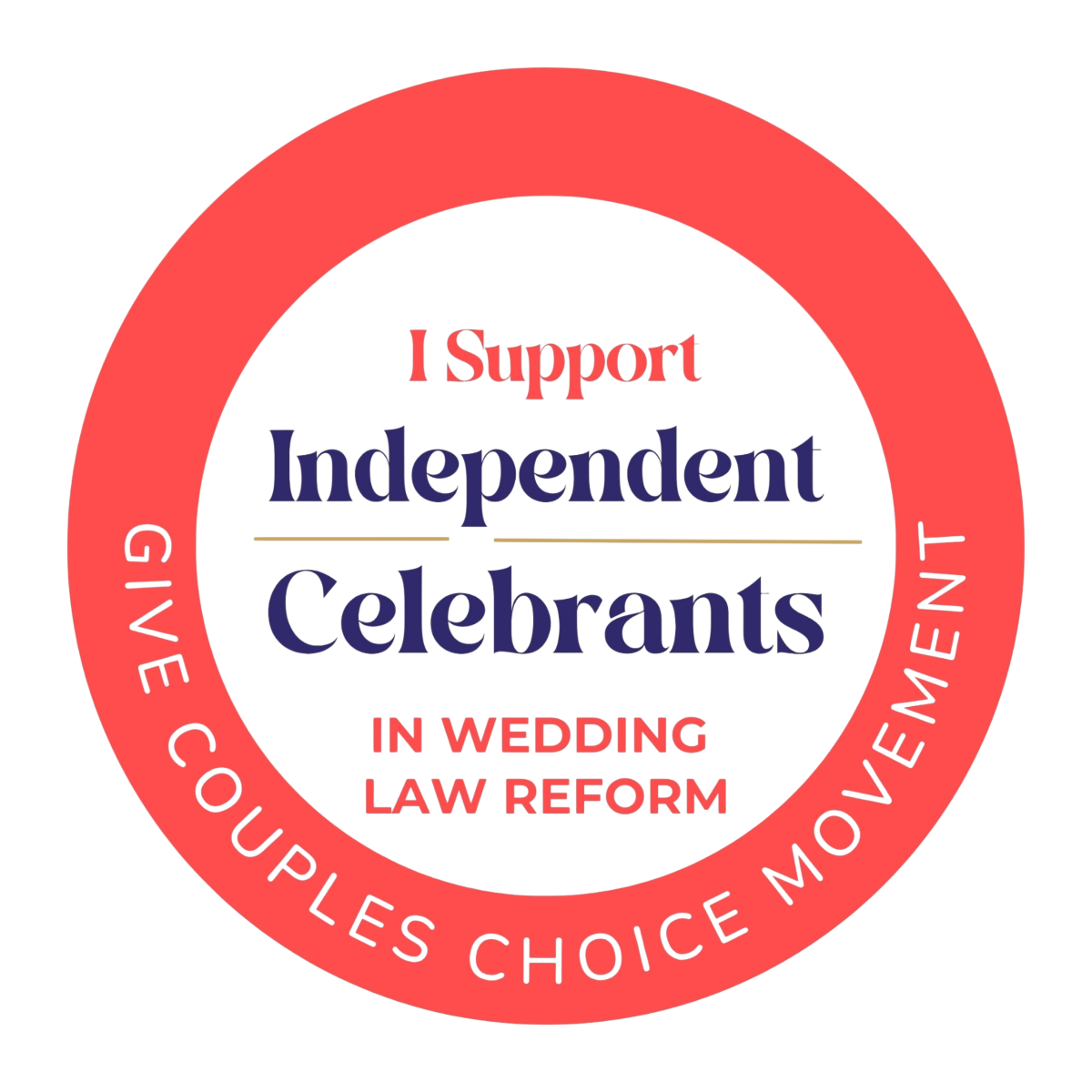 Image for Proud Supporter of the Give Couples Choice Movement